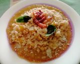 Foto del passaggio 8 della ricetta Risotto delicato su vellutata di zucca🍚🥓🧅🎃