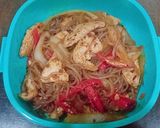 รูปขั้นตอนการทำที่ 5 ของ ผัดน้ำพริกเผาอกไก่นุ่มเส้นบุกสาหร่าย - คีโต