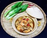 Hình bước làm 3 của món Tôm Thịt Ba Rọi Kho Cơm Dừa