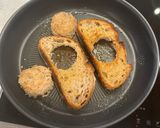 A picture of step 2 of Egg in the hole.