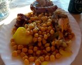 Foto del paso 2 de la receta: Cocido con garbanzos y pelotas a la leña