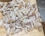 Hình bước làm 1 của món Bì trộn