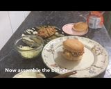 A picture of step 8 of Zinger burger recipe restaurant style.