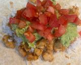 A picture of step 4 of Chicken and Rice Burrito.