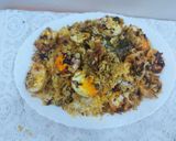 A picture of step 6 of Chicken egg biryani.