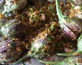 Methi stuffed vangi recipe step 4 photo