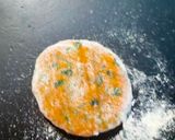 A picture of step 4 of Methi na thepla- 2 methods.