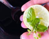 A picture of step 1 of Beetroot mojito.