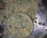 A picture of step 3 of Purple Baigan Bhaja.