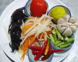 รูปขั้นตอนการทำที่ 1 ของ ส้มตำปูปลาร้า