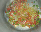 A picture of step 1 of Macaroni jollof.