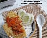 Cara Membuat Rice bowl telur dadar crispy geprek 6