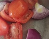 A picture of step 1 of دال چکن.