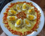 Foto langkah ke 9 dari resep Omelete Telur Bawang Putih Tabur Oregano.