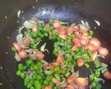 A picture of step 3 of Manipuri Style Chak Angouba.