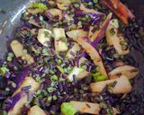 A picture of step 3 of Mogri and Eggplant Curry.