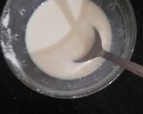 A picture of step 2 of Kiwi pomegranate milk pudding.