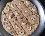 A picture of step 4 of Coconut mawa burfi.