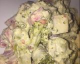 Foto del paso 5 de la receta: Pollo al Orégano con Puré a los Tres Quesos y Ensalada de Brócoli