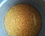A picture of step 1 of Qubooli (Hyderabadi lentil biryani).