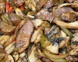 Stroganoff szűzérme krokettel recept fázis 5 fotója