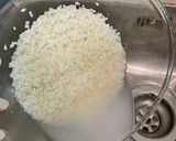 A picture of step 2 of Steamed Japonica rice.