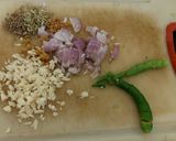 A picture of step 1 of Yellow split pea dal.