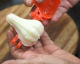 A picture of step 3 of Tri color Mava modak.