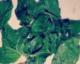 A picture of step 1 of Mint Lime Soda.
