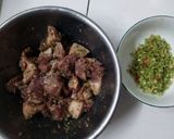 Hình bước làm 2 của món Rau hẹ nước chấm thịt kho mắm ruốc