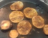 A picture of step 2 of Aloo bengan ka salan.