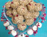 A picture of step 13 of Rose 🌹 & Makhana Dry Fruits Ladoo (sugar - free) (Vrat Special).
