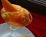 A picture of step 4 of Mango Doi (Mango Yogurt).
