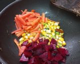A picture of step 2 of Beetroot Carrot & Sesame Pulao.
