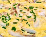 Hình bước làm 3 của món Trứng Chiên Nấm Bào Ngư