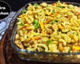 A picture of step 4 of Chicken and veg macroni #ramadankitayari.