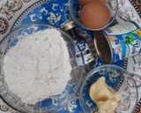 A picture of step 1 of Chicken Stuffed Crepes.