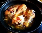Foto del paso 3 de la receta Jamoncitos de pollo en salsa de almendras con patata frita