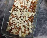 A picture of step 8 of Chicken cheese lasagna 😋😋.