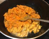 A picture of step 4 of Prawn ghee roast.