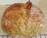 Foto langkah ke 25 dari resep Flaxseeds Pandan Swirl Sourdough Bread.