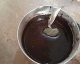 A picture of step 4 of Perfect Chocolate Mirror Glaze.