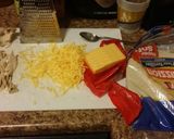 A picture of step 1 of Comfort Quesadilla.