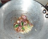 A picture of step 1 of Vegetable Fried Rice.