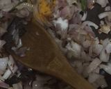 A picture of step 5 of Besan Pitla.
