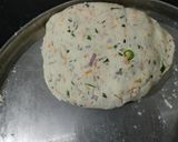 A picture of step 2 of Rice masala roti.