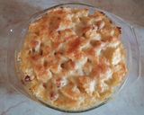 Sonkás-kolbászos-sajtos tészta recept fázis 13 fotója