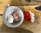 Foto del paso 2 de la receta: Pimiento asado relleno de atún y huevo en freidora de aire