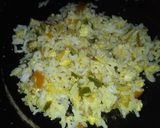 A picture of step 3 of Tawa paneer fry rice.