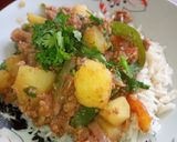 A picture of step 9 of Minced meat and potatoes curry.